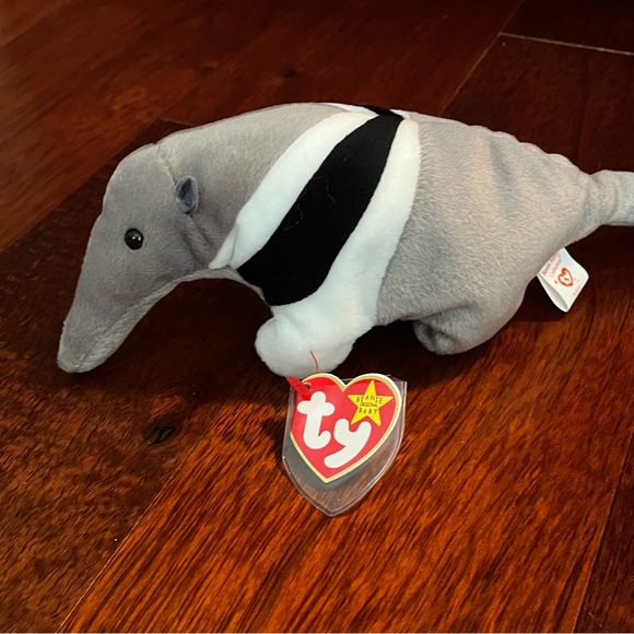 TY Beanie Babies Kuku Ants Aardvark Roary Lion With Tags Lot Of 3 - Picture 7 of 8